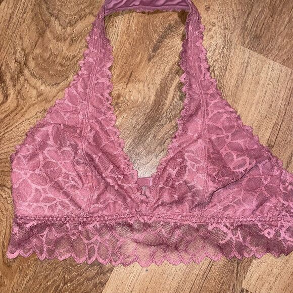 PINK by Victoria Secret Mauve Lace Bralette size large - Picture 1 of 7